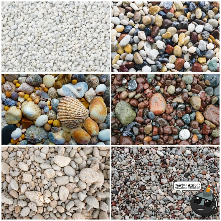 图片[2]-鹅卵石雨花石海石石块背景场景底纹美工后期合成JPG高清图片素材-设计猿