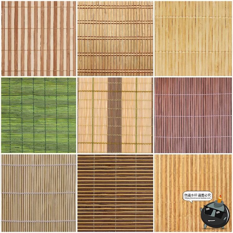 图片[2]-竹编柳条竹条编织凉席草席竹编制品材质纹理贴图背景JPG图片素材-设计猿