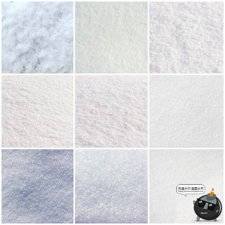 图片[2]-冬天冬季积雪冰雪路面地面雪地白皑皑纹理背景JPG高清图片素材-设计猿