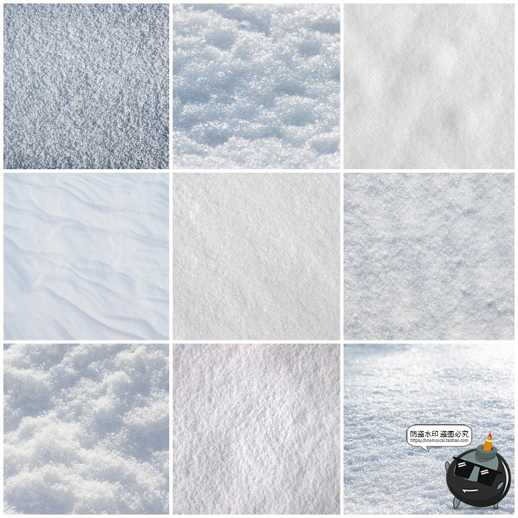 图片[5]-冬天冬季积雪冰雪路面地面雪地白皑皑纹理背景JPG高清图片素材-设计猿