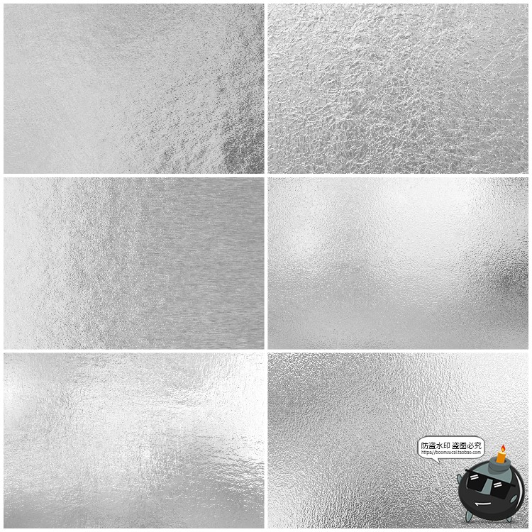 图片[4]-银箔烫银银色银制锡纸金属材质产品贴图平面背景底纹JPG图片素材-设计猿