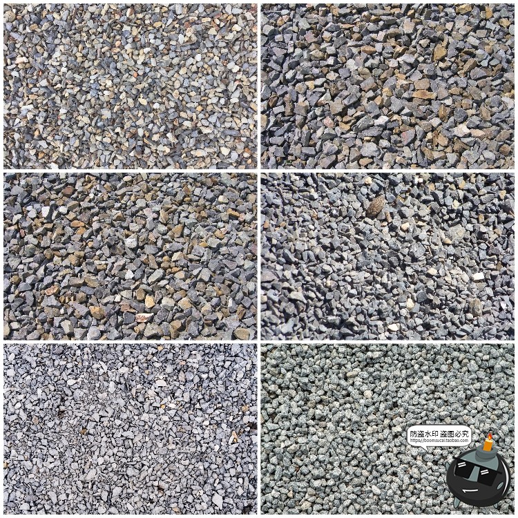 图片[1]-小石子碎石块石砾沙砾石堆背景场景纹理后期合成JPG高清图片素材-设计猿