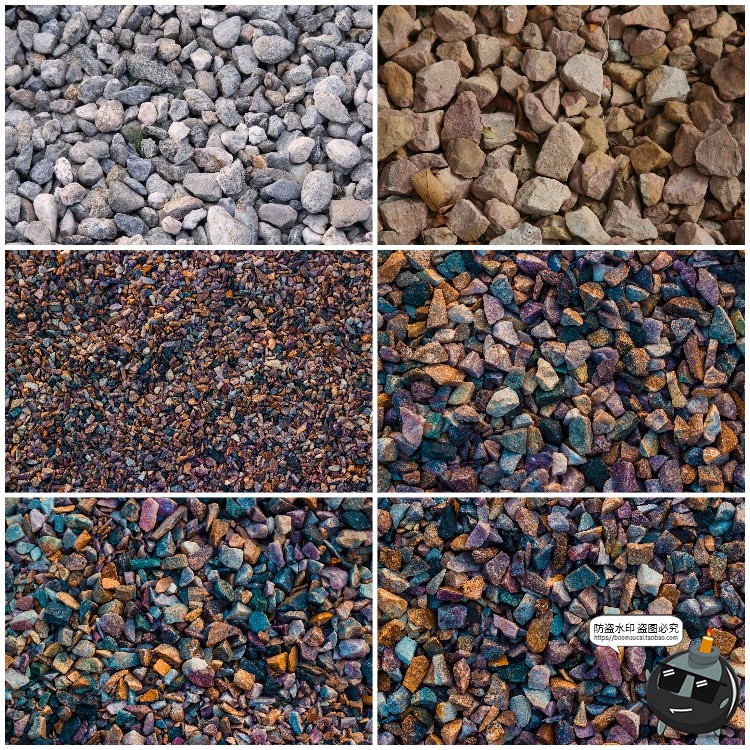 图片[7]-小石子碎石块石砾沙砾石堆背景场景纹理后期合成JPG高清图片素材-设计猿