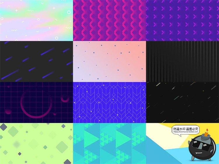 图片[6]-卡通儿童卡爱简约时尚绚丽元素背景底纹纹理JPG图片PSD模板PS素材-设计猿