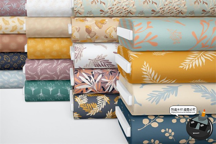 图片[6]-植物花纹森系底纹图案无缝拼接PNG线稿JPG图片AI矢量背景图素材-设计猿