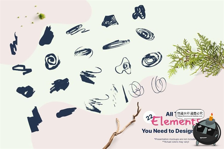 图片[2]-卡通抽象手绘涂鸦背景印刷包装底纹印花花纹JPG图片AI矢量素材-设计猿