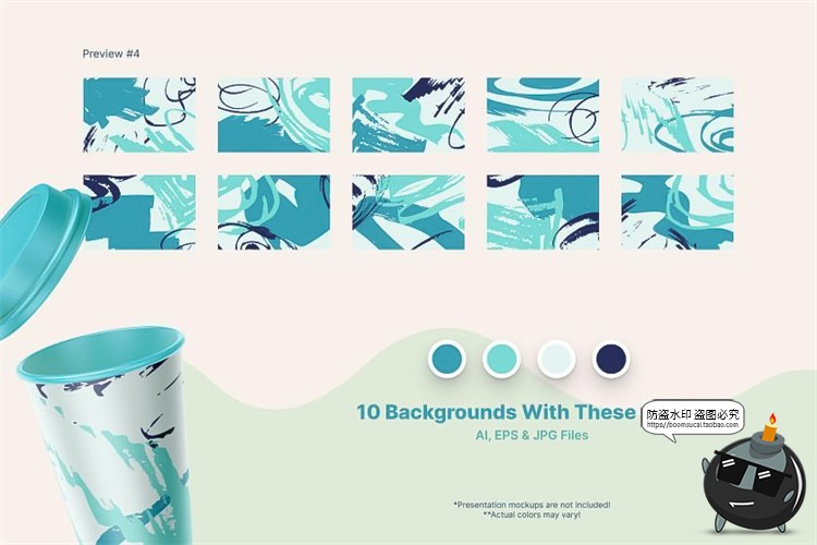 图片[6]-卡通抽象手绘涂鸦背景印刷包装底纹印花花纹JPG图片AI矢量素材-设计猿