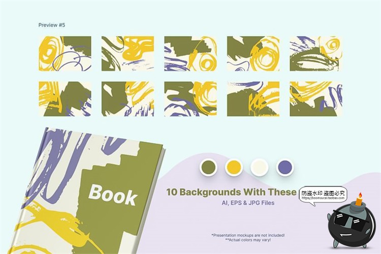 图片[7]-卡通抽象手绘涂鸦背景印刷包装底纹印花花纹JPG图片AI矢量素材-设计猿