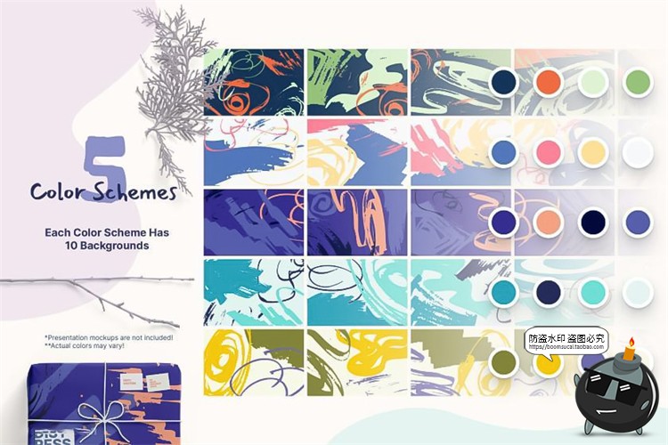 图片[8]-卡通抽象手绘涂鸦背景印刷包装底纹印花花纹JPG图片AI矢量素材-设计猿