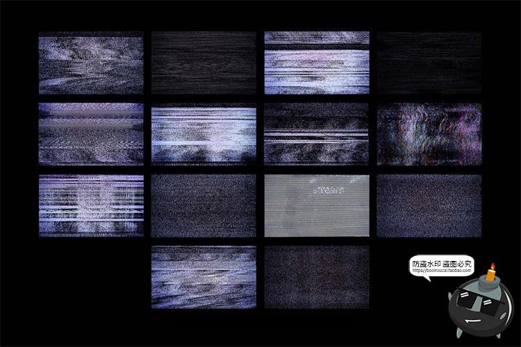 图片[5]-电视雪花屏背景复古录像机监视器信号丢失故障纹理JPG图片素材-设计猿