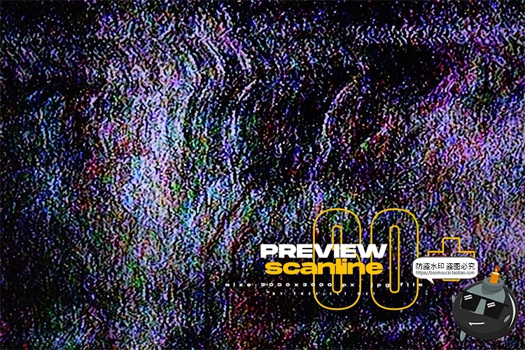 图片[7]-电视雪花屏背景复古录像机监视器信号丢失故障纹理JPG图片素材-设计猿