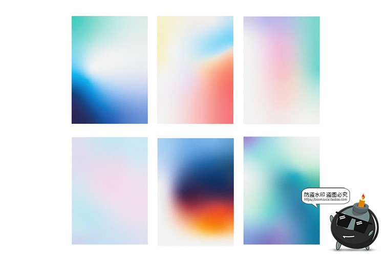 图片[5]-颗粒感噪点渐变纹理未来派复古全息后期合成底纹背景JPG图片素材-设计猿