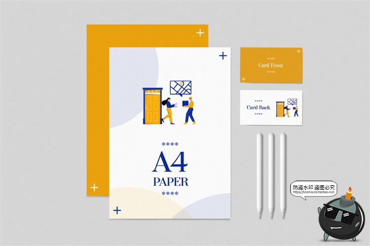 图片[2]-创意作品文创品牌VI衍生品周边LOGO展示贴图样机PSD模板PS素材-设计猿