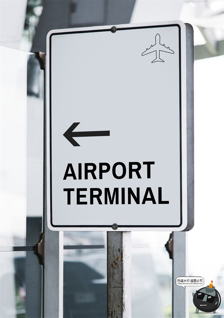 图片[7]-车站商场地铁机场导视系统指示牌指路牌展示样机PSD模板PS素材-设计猿