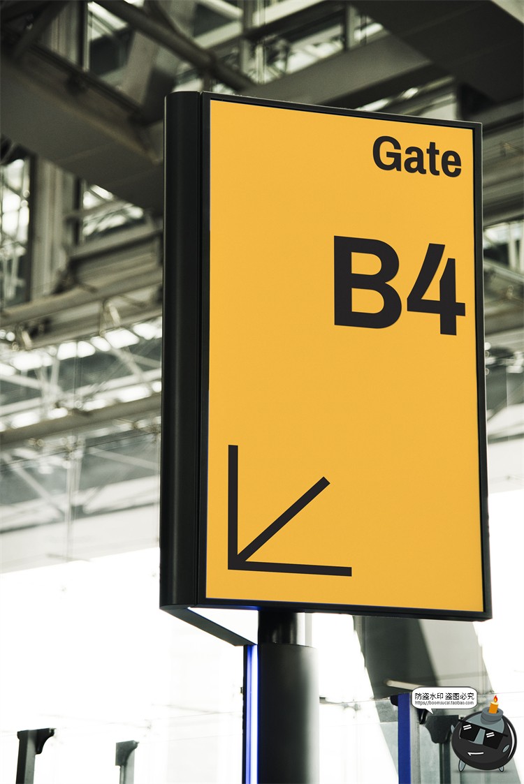 图片[10]-车站商场地铁机场导视系统指示牌指路牌展示样机PSD模板PS素材-设计猿