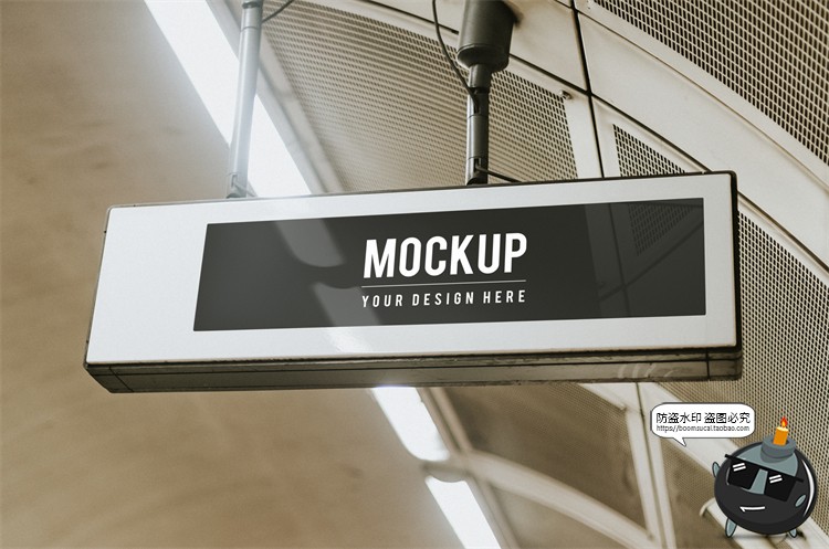 图片[11]-车站商场地铁机场导视系统指示牌指路牌展示样机PSD模板PS素材-设计猿