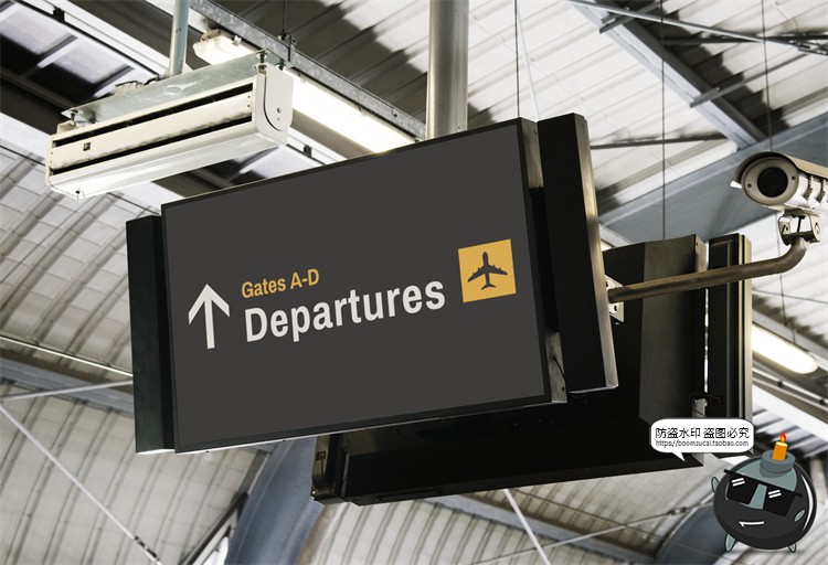 图片[12]-车站商场地铁机场导视系统指示牌指路牌展示样机PSD模板PS素材-设计猿