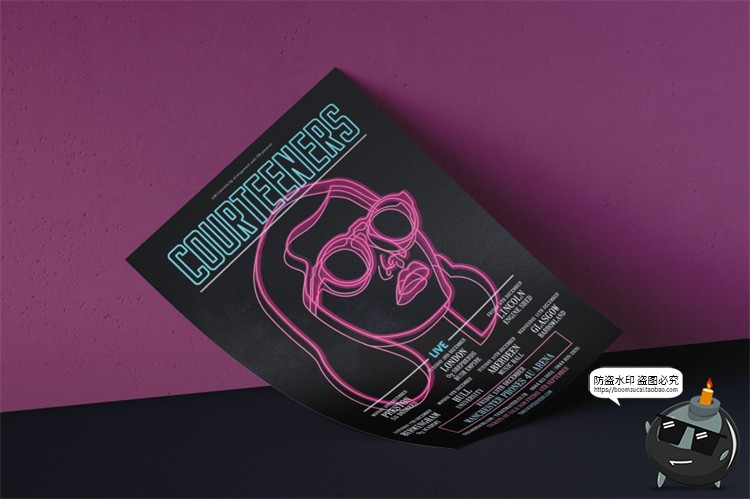 图片[2]-艺术调性海报单页传单作品样机展示mockup智能贴图PSD模板PS素材-设计猿