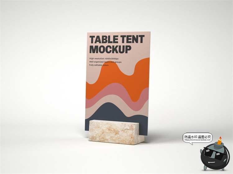 图片[10]-餐厅餐饮桌面摆台立牌支架菜单桌卡提案贴图样机PSD模板PS素材-设计猿