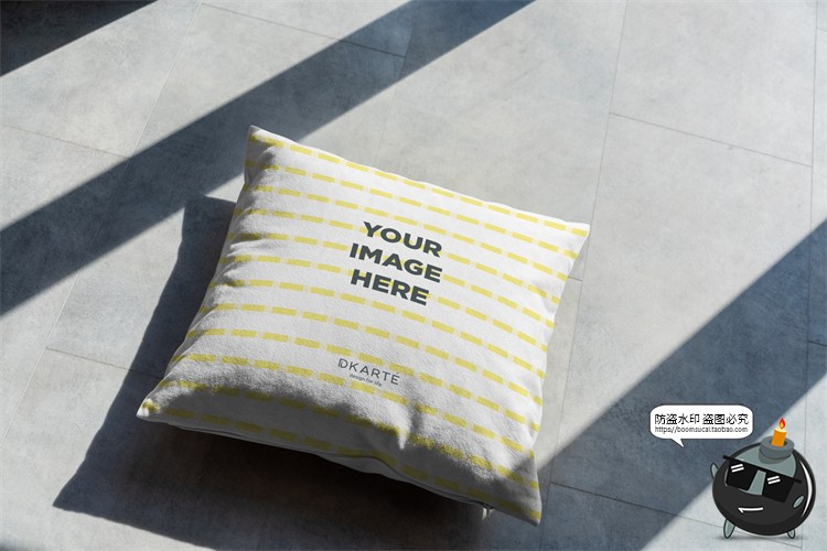 图片[6]-方形抱枕枕头枕套印花效果场景展示贴图Mockup样机PSD模板PS素材-设计猿