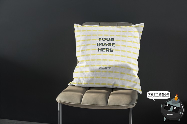 图片[9]-方形抱枕枕头枕套印花效果场景展示贴图Mockup样机PSD模板PS素材-设计猿