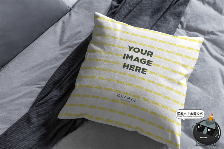 图片[10]-方形抱枕枕头枕套印花效果场景展示贴图Mockup样机PSD模板PS素材-设计猿
