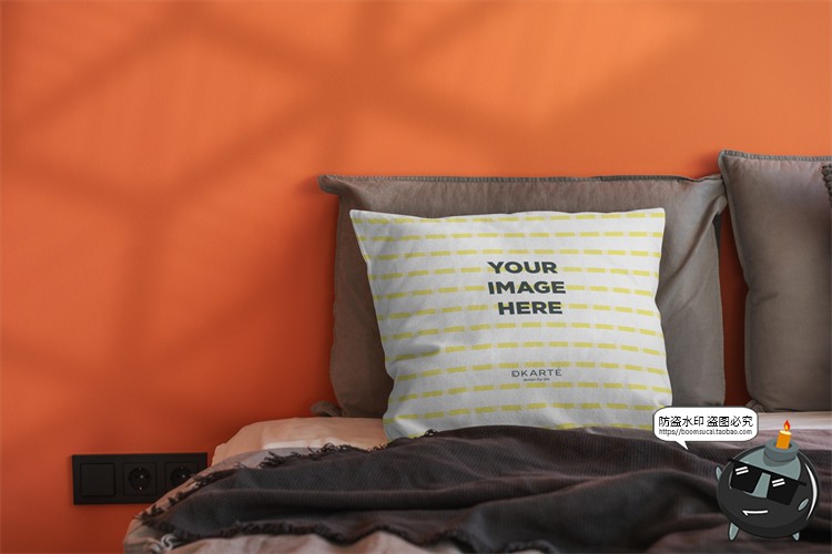 图片[12]-方形抱枕枕头枕套印花效果场景展示贴图Mockup样机PSD模板PS素材-设计猿