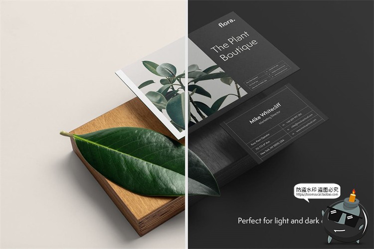 图片[4]-优雅清新邀请函贺卡名片信封信件VI贴图展示效果样机PSD模板素材-设计猿