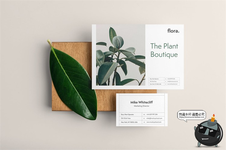 图片[5]-优雅清新邀请函贺卡名片信封信件VI贴图展示效果样机PSD模板素材-设计猿