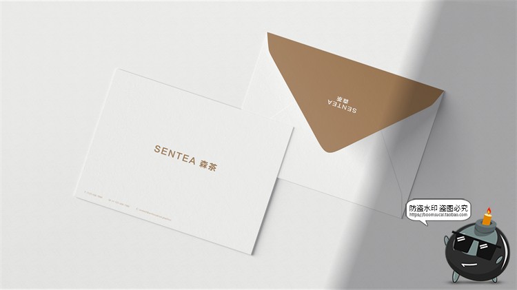 图片[5]-奶茶店品牌连锁VI智能贴图样机logo提案展示效果PSD模板PS素材-设计猿