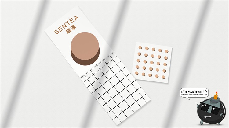 图片[11]-奶茶店品牌连锁VI智能贴图样机logo提案展示效果PSD模板PS素材-设计猿