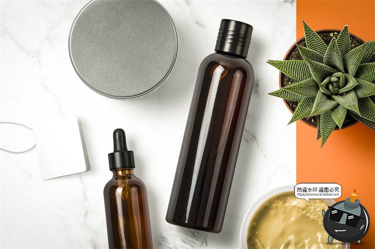 图片[14]-化妆品护肤品瓶罐合集 元素包装VI展示样机PSD模板源文件PS素材-设计猿