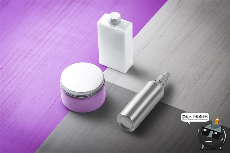 图片[16]-化妆品护肤品瓶罐合集 元素包装VI展示样机PSD模板源文件PS素材-设计猿