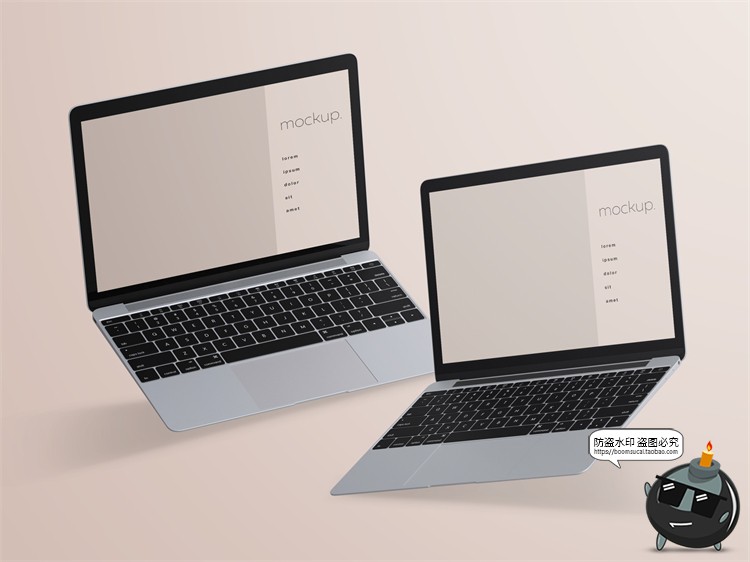 图片[2]-电脑手机设备UI网页APP展示演示样机效果智能贴图PSD模板PS素材-设计猿