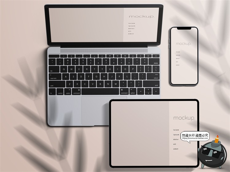 图片[3]-电脑手机设备UI网页APP展示演示样机效果智能贴图PSD模板PS素材-设计猿