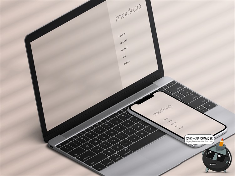 图片[4]-电脑手机设备UI网页APP展示演示样机效果智能贴图PSD模板PS素材-设计猿