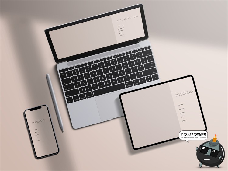 图片[10]-电脑手机设备UI网页APP展示演示样机效果智能贴图PSD模板PS素材-设计猿