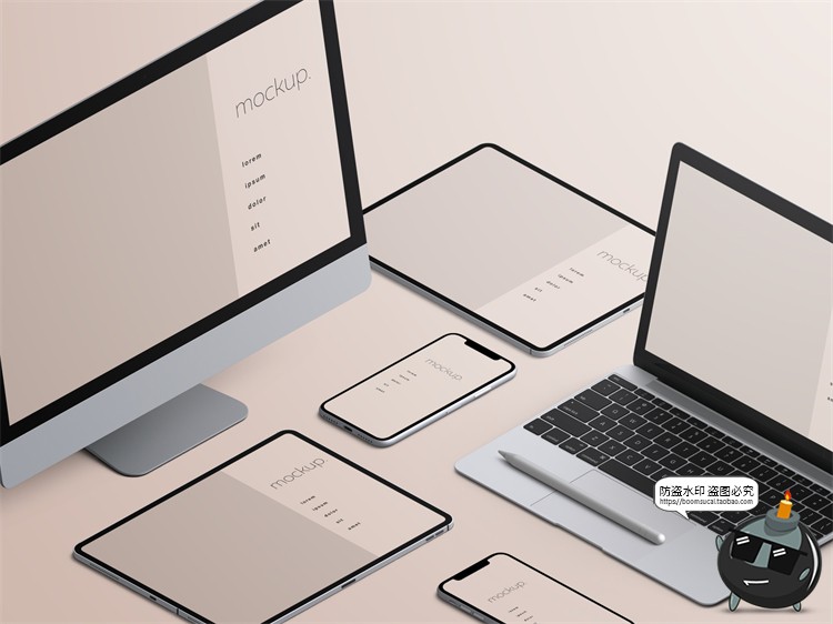 图片[16]-电脑手机设备UI网页APP展示演示样机效果智能贴图PSD模板PS素材-设计猿