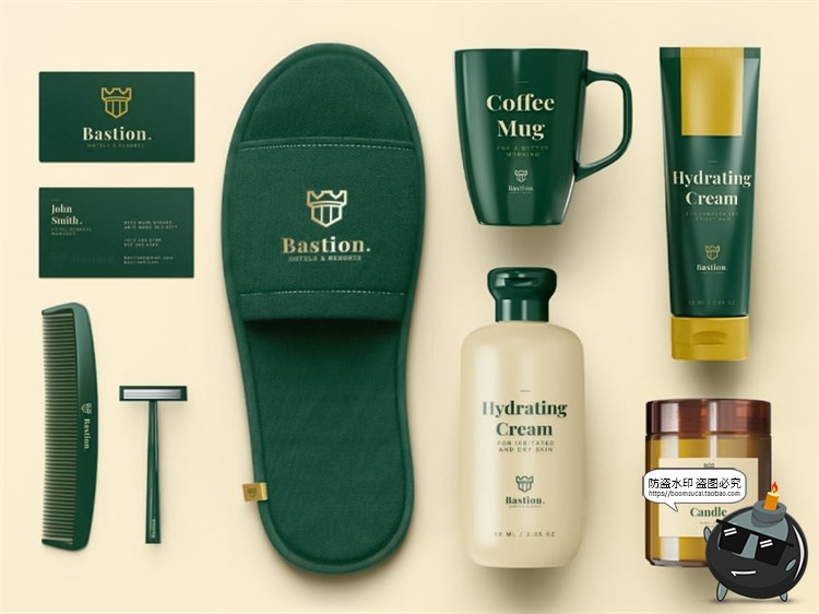 图片[3]-酒店住宿品牌卫浴洗护日常用品VI效果图展示样机PSD模板PS素材-设计猿