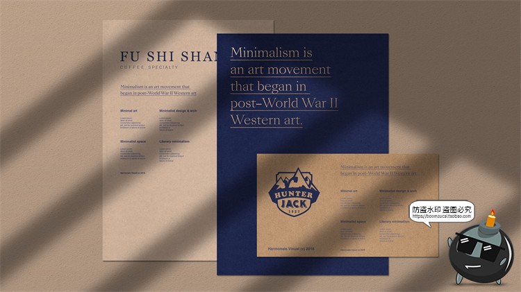 图片[3]-咖啡厅奶茶logo效果图展示Vi提案智能贴图文创样机PSD模板PS素材-设计猿