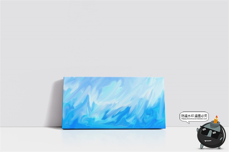 图片[1]-油画颜料画布画框艺术装饰画相框海报作品展示样机PSD模板PS素材-设计猿