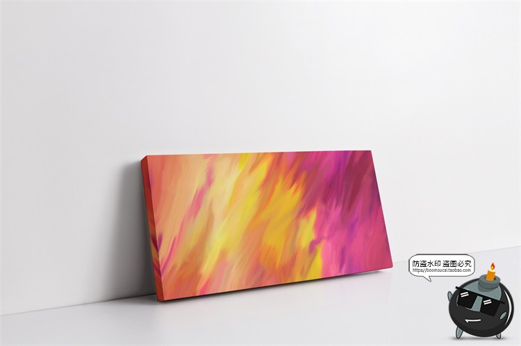 图片[2]-油画颜料画布画框艺术装饰画相框海报作品展示样机PSD模板PS素材-设计猿