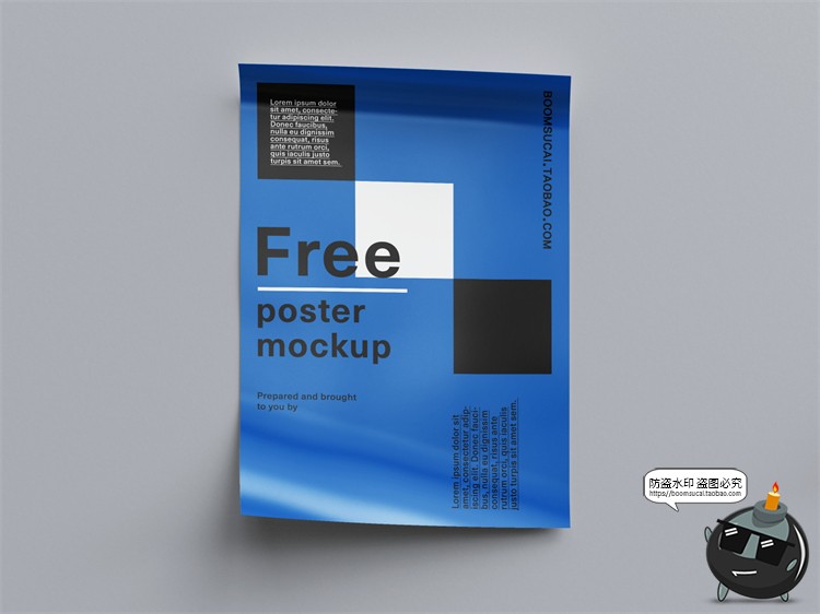 图片[5]-简约卷曲圆筒装海报纸管智能贴图演示背景场景样机PSD模板PS素材-设计猿