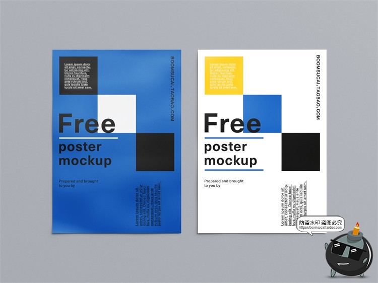 图片[10]-简约卷曲圆筒装海报纸管智能贴图演示背景场景样机PSD模板PS素材-设计猿