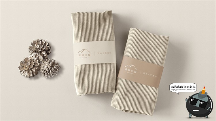 图片[10]-简约民宿酒店旅馆品牌VI展示样机提案效果智能贴图PSD模板PS素材-设计猿