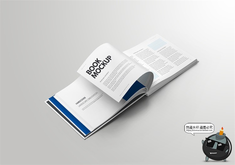 图片[4]-横板硬壳封面精装书本书籍画册展示贴图Mockups样机PSD模板PS素材-设计猿