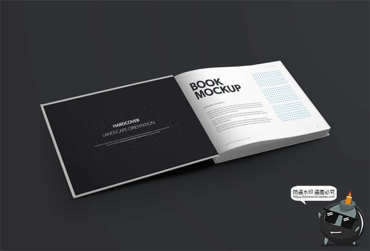 图片[5]-横板硬壳封面精装书本书籍画册展示贴图Mockups样机PSD模板PS素材-设计猿