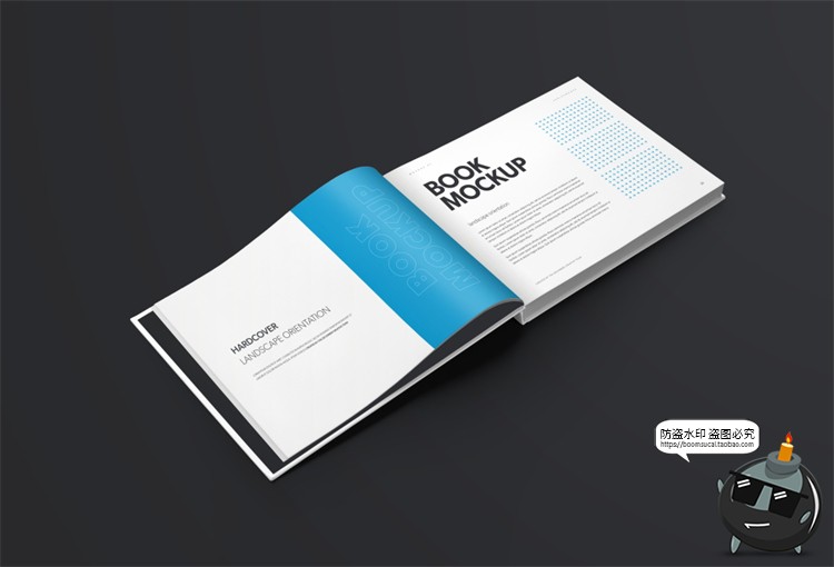 图片[6]-横板硬壳封面精装书本书籍画册展示贴图Mockups样机PSD模板PS素材-设计猿