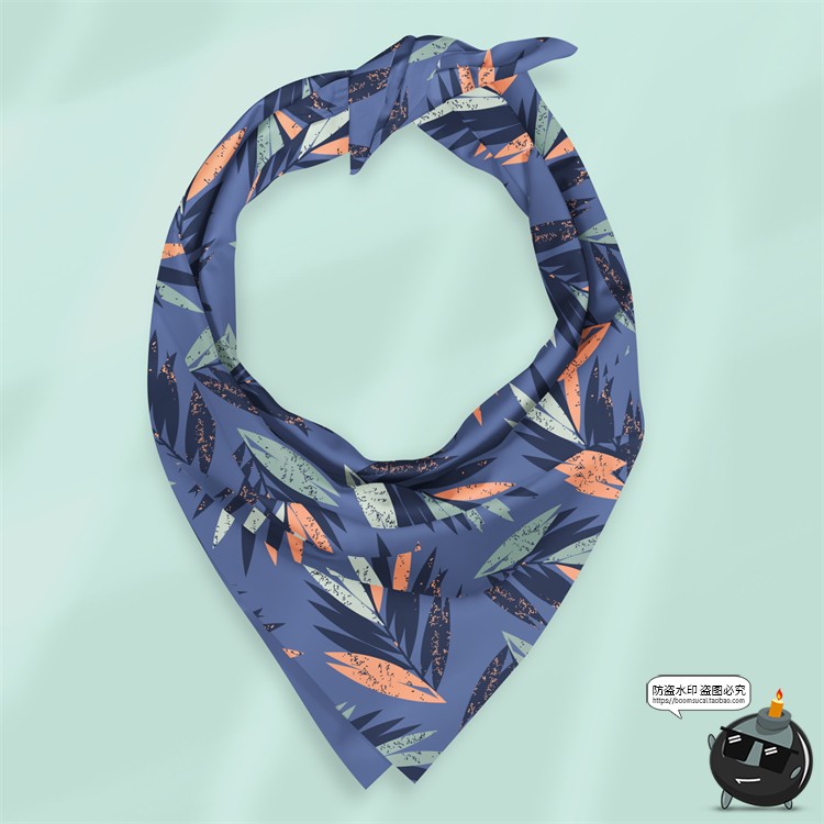 图片[7]-丝巾围巾方巾面料手帕展示效果图案贴图mockups样机PSD模板PS素材-设计猿