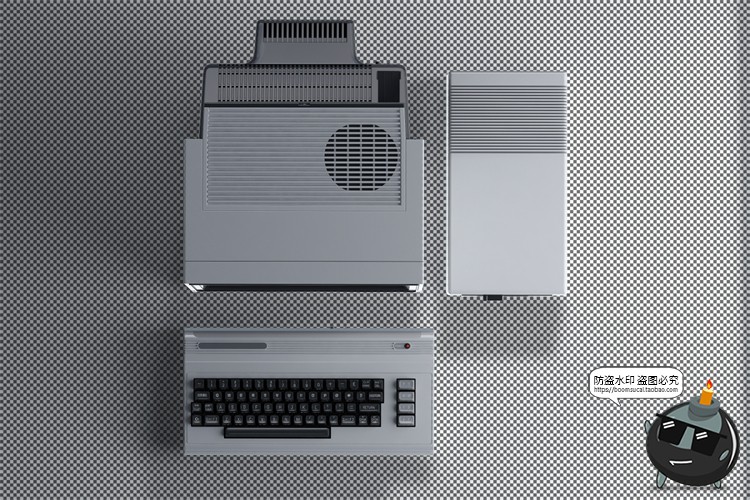 图片[20]-3D复古老物件旧电脑古董大头机CRT显示器屏幕展示样机PSD模板素材-设计猿